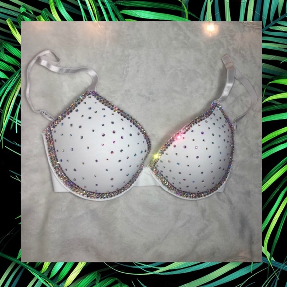 prime valentina Other - *NOW SOLD* Stunning Swarovski Crystals White Bra